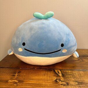Jinbesan Kokujira San-X Mochi stuffed animal whale with a Shell plush